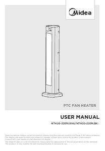 Manuale Midea NTH20-22ER(WH) Termoventilatore