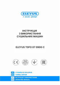 Bruksanvisning Eleyus TDFO 07 090G C Torktumlare