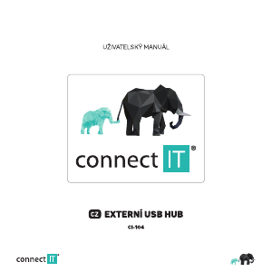 Manuál Connect IT Cl-104 Rozbočovač USB