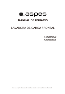 Manual de uso Aspes AL12400CIDVB Lavadora