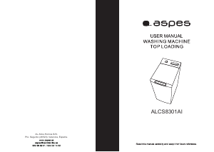 Handleiding Aspes ALCS8301AI Wasmachine