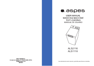 Manual de uso Aspes ALS2116 Lavadora