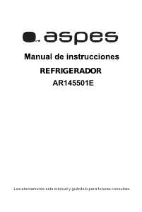 Manual de uso Aspes AR145501E Refrigerador