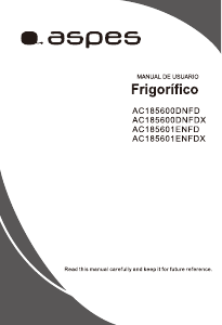 Manual Aspes AC185601ENFDX Frigorífico combinado