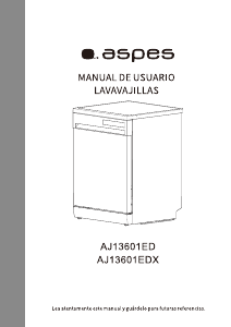 Manual de uso Aspes AJ13601EDX Lavavajillas