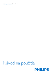 Návod Philips 32PFK5509 LED televízor