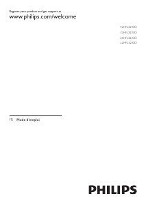 Mode d’emploi Philips 42HFL3233D Téléviseur LED