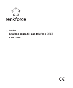 Manuale Renkforce 1212695 Telefono senza fili