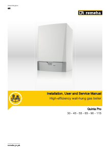 Manual Remeha Quinta Pro 30 Gas Boiler