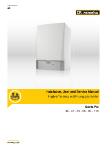 Manual Remeha Quinta Pro 55 Gas Boiler
