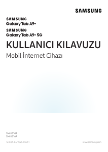 Kullanım kılavuzu Samsung SM-X210R Galaxy Tab A Tablet