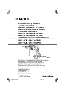 Manual Hitachi DH 14DL Martelo perfurador