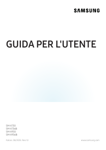 Manuale Samsung SM-X730 Galaxy Tab S Tablet
