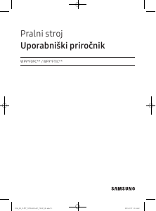 Priročnik Samsung WF90F09C4S Pralni stroj