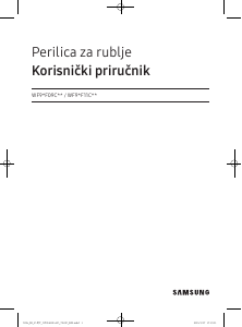 Priručnik Samsung WF90F09C4S Stroj za pranje rublja