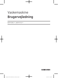 Brugsanvisning Samsung WF90F09C4S Vaskemaskine