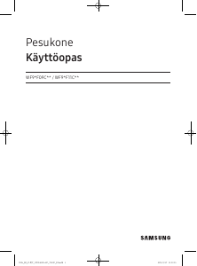 Käyttöohje Samsung WF90F09C4S Pesukone