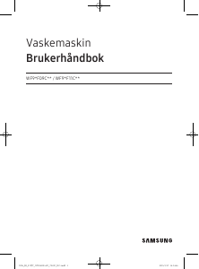 Bruksanvisning Samsung WF90F09C4S Vaskemaskin