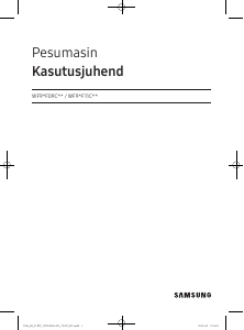 Kasutusjuhend Samsung WF90F09C4S Pesumasin
