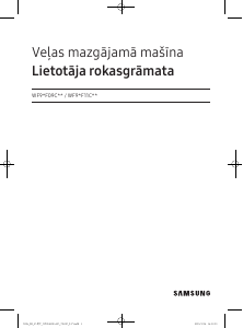 Rokasgrāmata Samsung WF90F09C4S Veļas mašīna