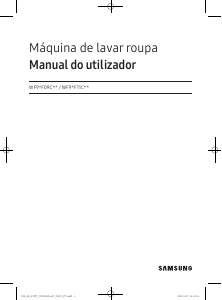 Manual Samsung WF90F09C4S Máquina de lavar roupa