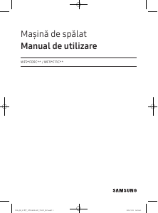 Manual Samsung WF90F09C4S Mașină de spălat
