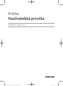 Návod Samsung WF90F09C4S Práčka