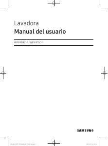 Manual de uso Samsung WF90F09C4S Lavadora