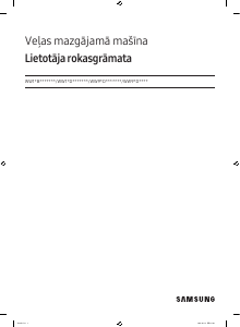 Rokasgrāmata Samsung WW90DG6U25LK Veļas mašīna