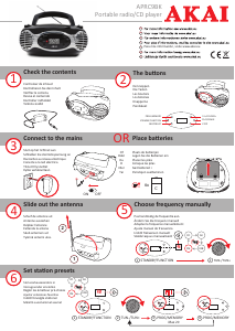 Mode d’emploi Akai APRC9BK Stéréo