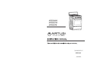 Bruksanvisning Artusi AFE504W Spis