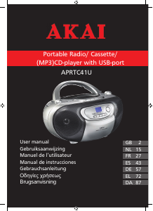 Manual de uso Akai APRTC41U Set de estéreo