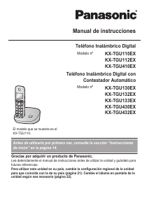 Manual de uso Panasonic KX-TGU110EX Teléfono inalámbrico