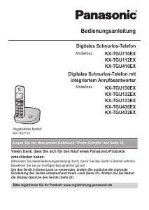 Bedienungsanleitung Panasonic KX-TGU112EX Schnurlose telefon