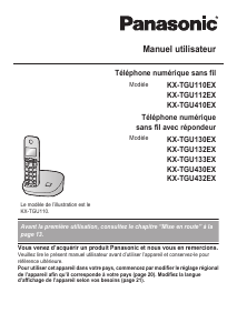 Mode d’emploi Panasonic KX-TGU130EX Téléphone sans fil