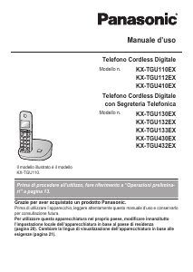 Manuale Panasonic KX-TGU132EX Telefono senza fili