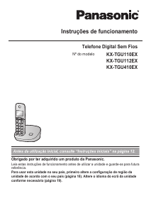 Manual Panasonic KX-TGU410EX Telefone sem fio