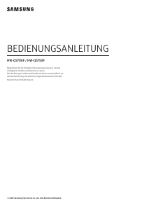 Bedienungsanleitung Samsung HW-QS700F Heimkinosystem
