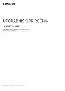 Priročnik Samsung HW-QS700F Sistem domačega kina
