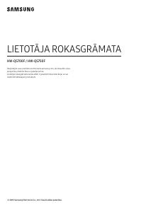 Rokasgrāmata Samsung HW-QS700F Mājas kinozāles sistēma