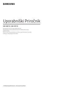 Priročnik Samsung HW-S801D Sistem domačega kina