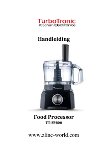 Handleiding TurboTronic TT-FP800 Keukenmachine