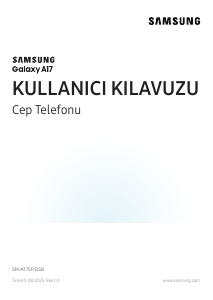 Kullanım kılavuzu Samsung SM-A175F/DSB Galaxy A Cep telefonu