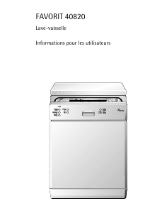Mode d’emploi AEG FAV40820W Lave-vaisselle