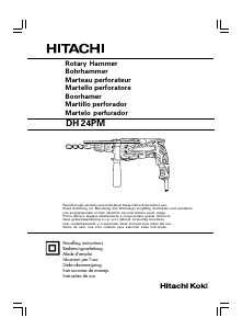 Manual de uso Hitachi DH 24PM Martillo perforador