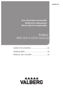 Manual de uso Valberg MFO 70 P X CDTR 343C(v2) Horno