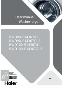Manual Haier HWD90-B14367GU1 Washer-Dryer