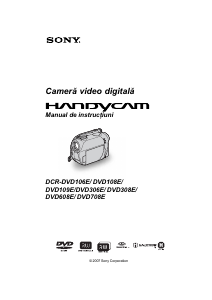 Manual Sony DCR-DVD109E Cameră video
