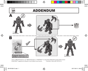 Mode d’emploi Mega Construx set FDY52 Halo CTF arctic warthog