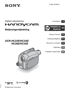 Brugsanvisning Sony DCR-HC23E Videokamera